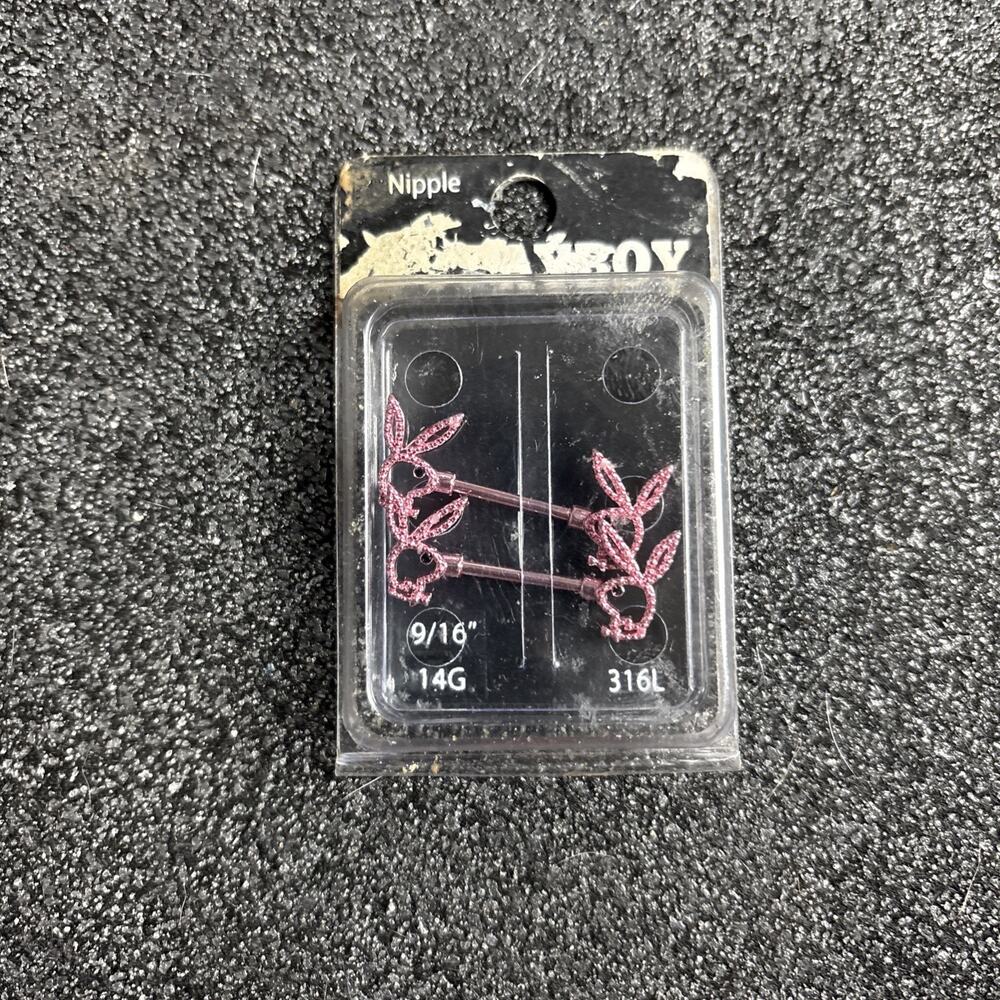 NOS PLAYBOY NIPPLE RING 9/16" - SEALED NEW OLD STOCK - BBA-46